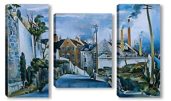 Модульная картина Улица в Квебеке
