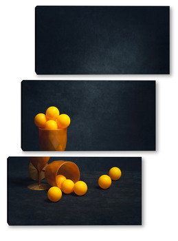 Модульная картина Разбросанные шарики