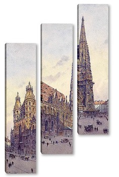 Модульная картина Церковь Св. Стефана в Вене