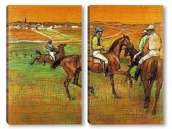 Модульная картина Скаковые лошади.1885-88