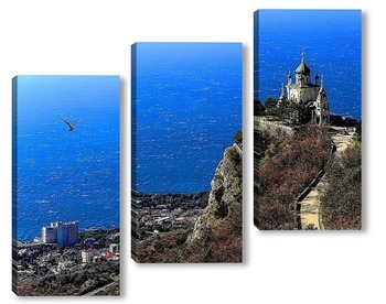 Модульная картина Крым. Форос.Церковь в горах