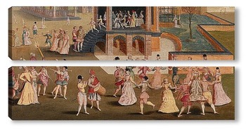 Модульная картина Картина художника XVII века
