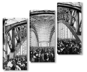 Модульная картина Открытие моста Петра Великого 1911