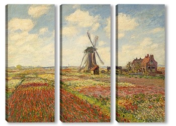 Модульная картина Поле тюльпанов в Голландии
