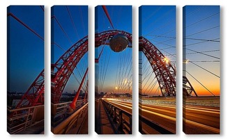Модульная картина Живописный мост в Москве