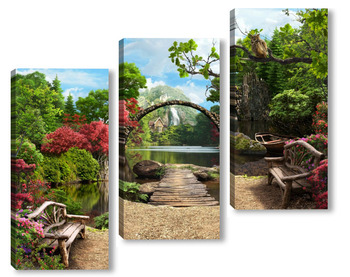Модульная картина Парки и сады 29673