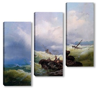Модульная картина Картина художника 19 века, пейзаж