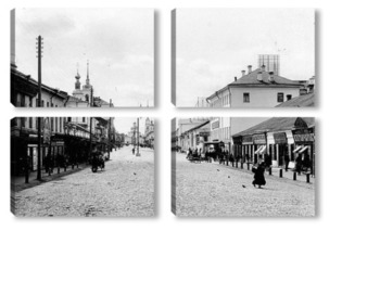 Модульная картина Большая улица 1909  –  1913 ,  Россия,  Владимирская область,  Владимир