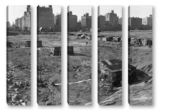 Модульная картина Центральный парк до начала строительства.1933г.