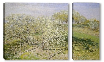 Модульная картина Весна (цветение фруктовых деревьев)