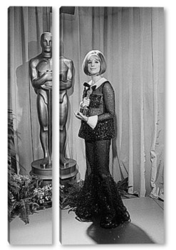 Модульная картина Барбара Стрейзанд с Оскаром 