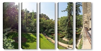 Модульная картина Сад замка Ла Барбьен