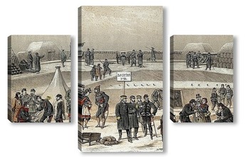 Модульная картина Осада Парижа.Бастион