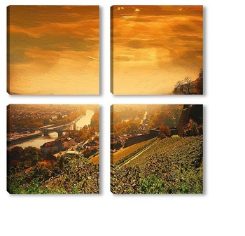 Модульная картина На закате