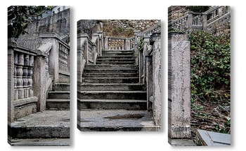 Модульная картина Старая лестница