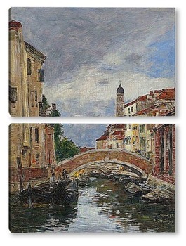 Модульная картина Маленький канал в Венеции