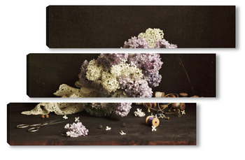 Модульная картина Цветы сирени