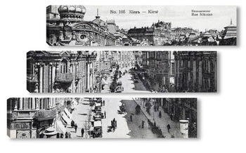Модульная картина Улица Николаевская 1900  –  1916