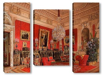 Модульная картина Интерьеры Зимнего дворца. Исследование императрицы Марии Алексан