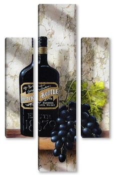 Модульная картина Черный виноград