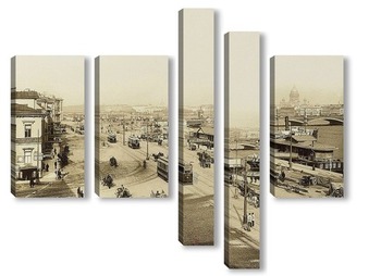 Модульная картина Николаевская набережная и Николаевский мост 1908  –  1911