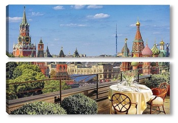 Модульная картина Вид на Москву
