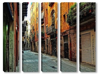 Модульная картина Улочки Барселоны