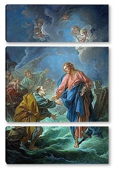 Модульная картина Святой Пётр, приглашённый ходить по воде