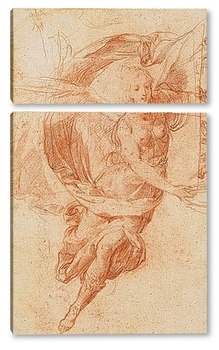 Модульная картина Эскиз, аллегорическая фигура славы