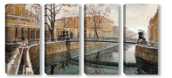 Модульная картина Мосты Санкт-Петербурга