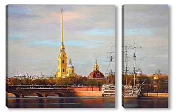 Модульная картина Петропавловская крепость