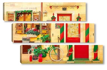Модульная картина Красочный Бурано, Италия
