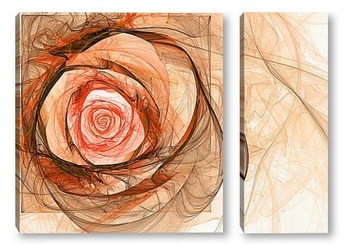Модульная картина Цветок розы