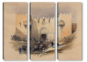 Модульная картина Люди за воротами Дамаска, Иерусалим