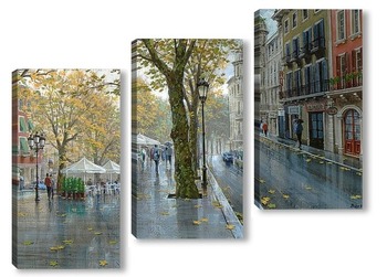 Модульная картина Парижские улочки 3