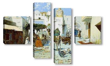 Модульная картина Базар Танжер.Марокко