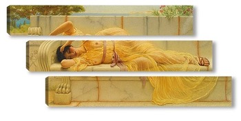 Модульная картина Девушка в желтом