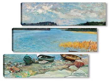 Модульная картина Пейзаж Ладожского озера