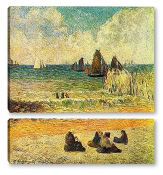 Модульная картина Пляж в Дъеппе. 1885