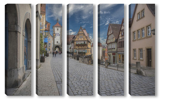 Модульная картина Стариный город в Баварии