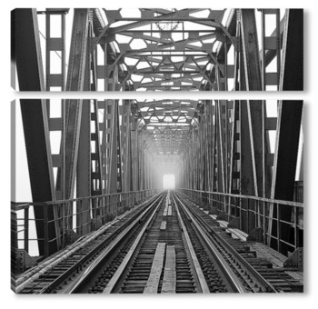 Модульная картина Железнодорожный мост