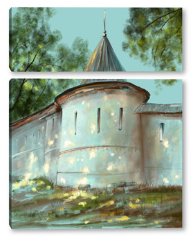 Модульная картина Монастырская башня