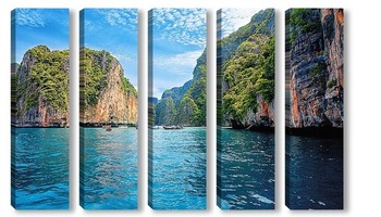 Модульная картина Скалисты берег Таиланда