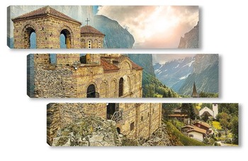 Модульная картина Асенова крепость