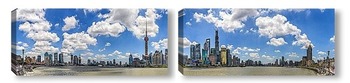 Модульная картина Шанхайская панорама
