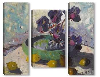 Модульная картина Ирисы и фрукты, 1934