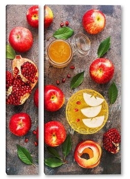 Модульная картина Яблоки с медом