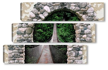 Модульная картина Мост в арке