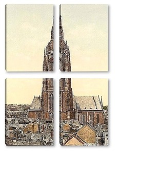 Модульная картина Собор, Франкфурт-на-Майне, Германия. 1890-1900 гг