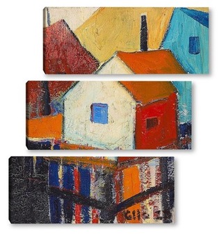 Модульная картина Шаблон дома, 1925